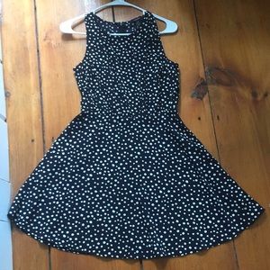 Polka dot silk mini